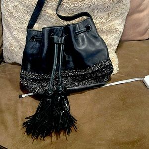 The Sak black leather crossbody bag